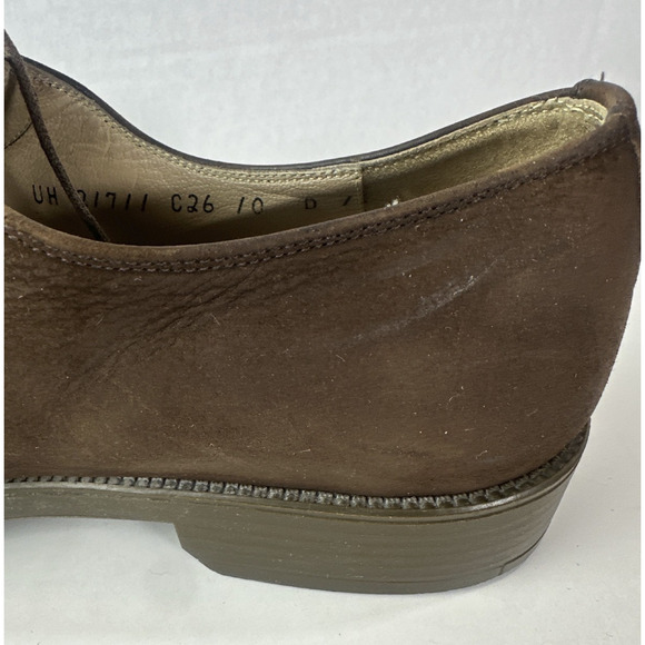 *Flawed Salvatore Ferragamo Men’s Brown Suede Leather Oxford Dress Shoes Size 10 main image 7